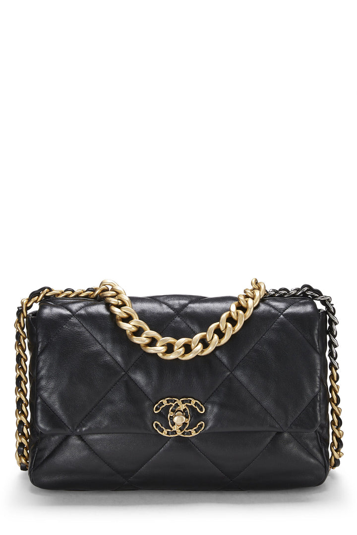 CHANEL 19 QUILTED LAMBSKIN LARGE FLAP BAG
