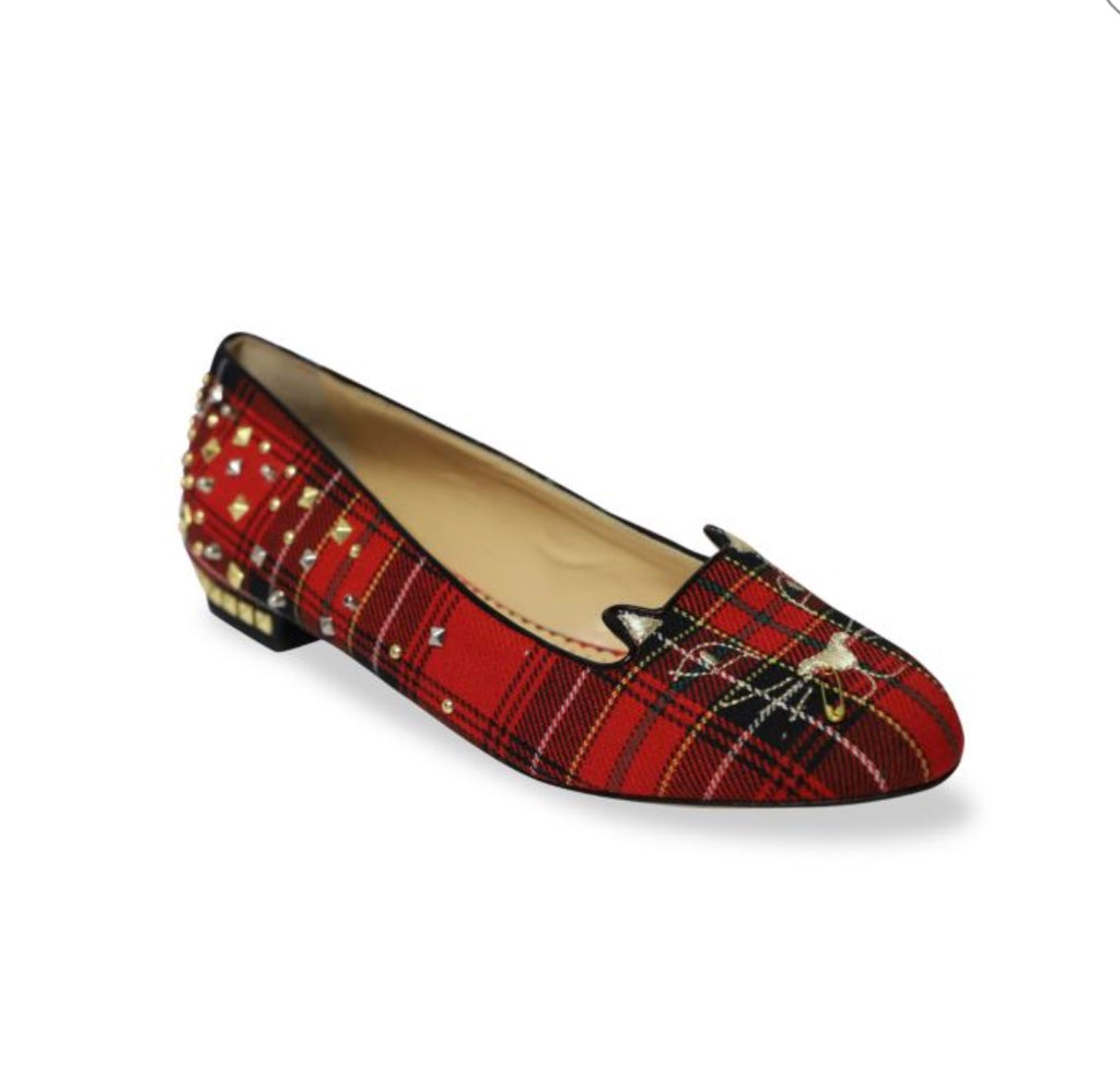 CHARLOTTE OLYMPIA PUNK KITTY FLAT LOAFERS – Caroline's CHARLOTTE OLYMPIA PUNK KITTY FLAT LOAFERS – Caroline's