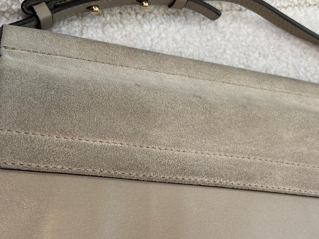 CHLOÉ FAYE MEDIUM FLAP SUEDE LEATHER CROSSBODY BAG