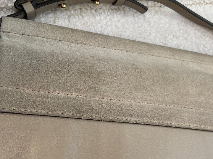 CHLOÉ FAYE MEDIUM FLAP SUEDE LEATHER CROSSBODY BAG