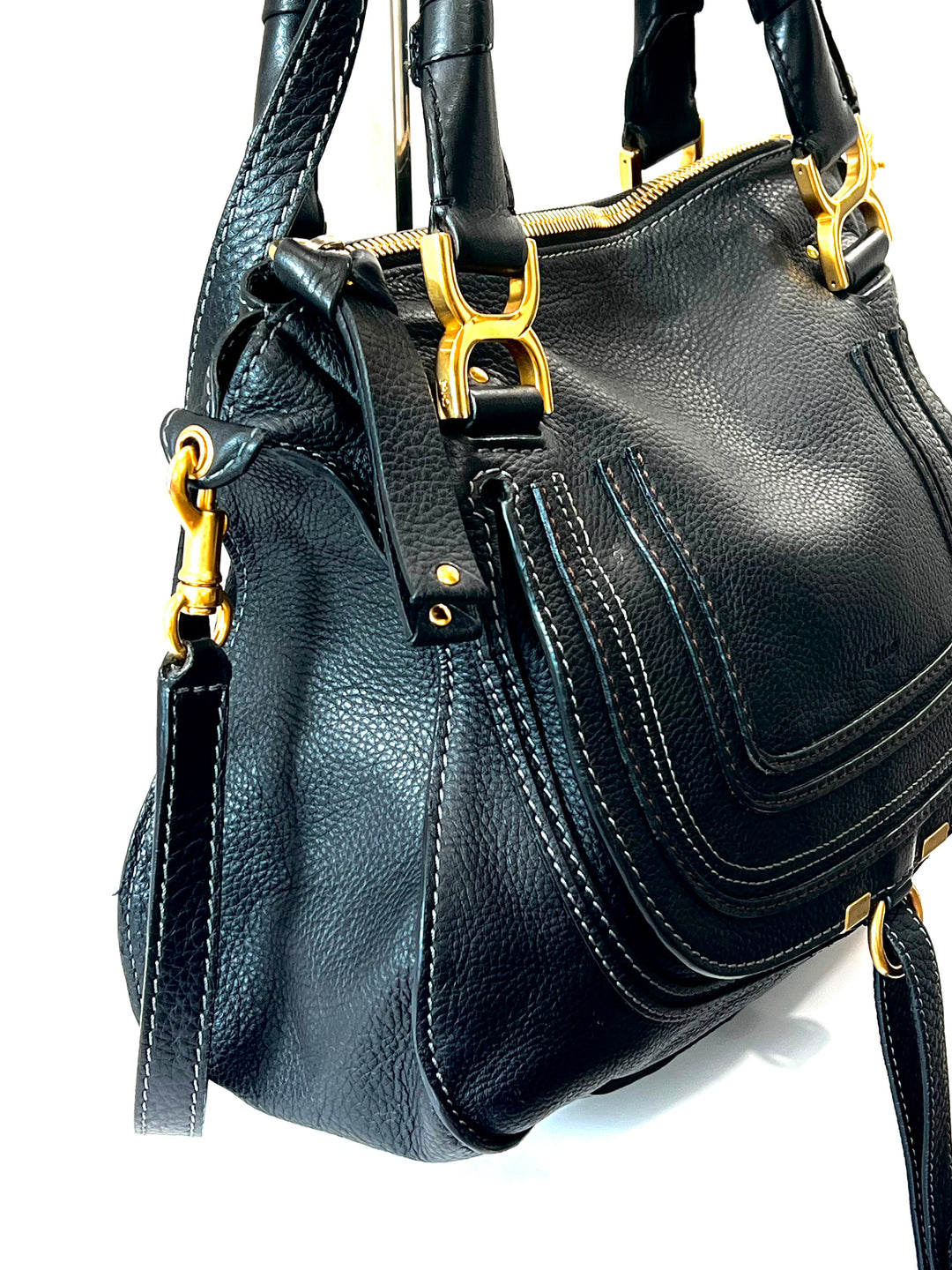 CHLOÉ MARCIE SMALL CALFSKIN LEATHER SHOULDER BAG