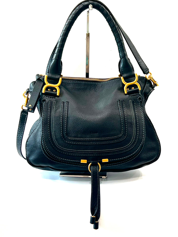 CHLOÉ MARCIE SMALL CALFSKIN LEATHER SHOULDER BAG