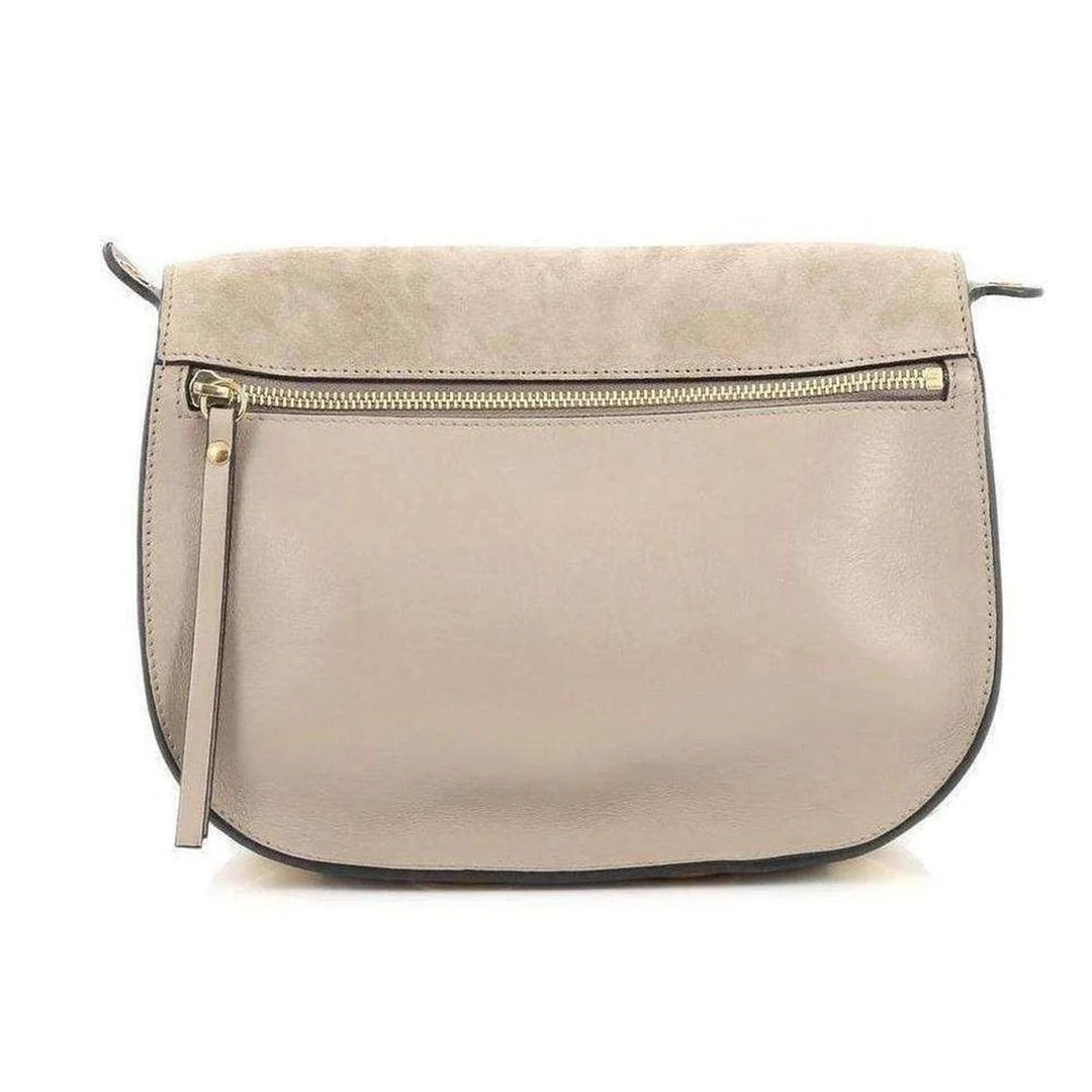 CHLOÉ SUEDE &amp; SMOOTH CALFSKIN LEATHER KURTIS SHOULDER BAG