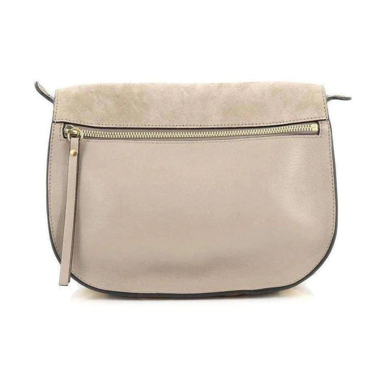CHLOÉ SUEDE &amp; SMOOTH CALFSKIN LEATHER KURTIS SHOULDER BAG