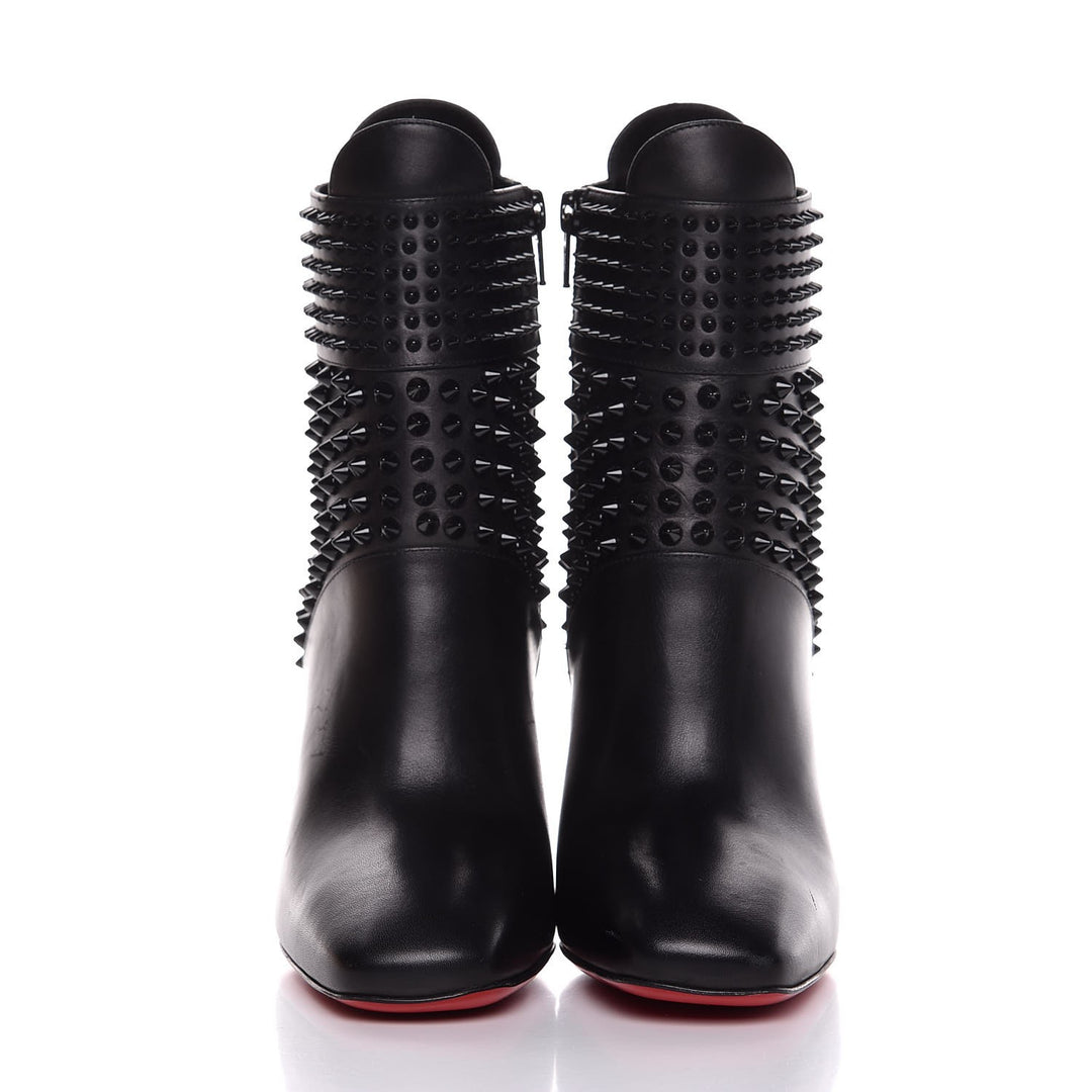 CHRISTIAN LOUBOUTIN CALFSKIN PRAGUOISE 100 ANKLE BOOTS