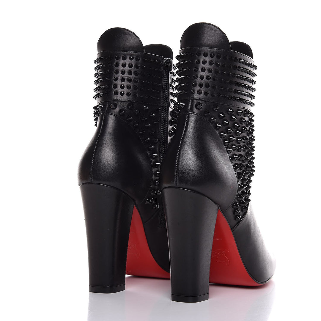 CHRISTIAN LOUBOUTIN CALFSKIN PRAGUOISE 100 ANKLE BOOTS