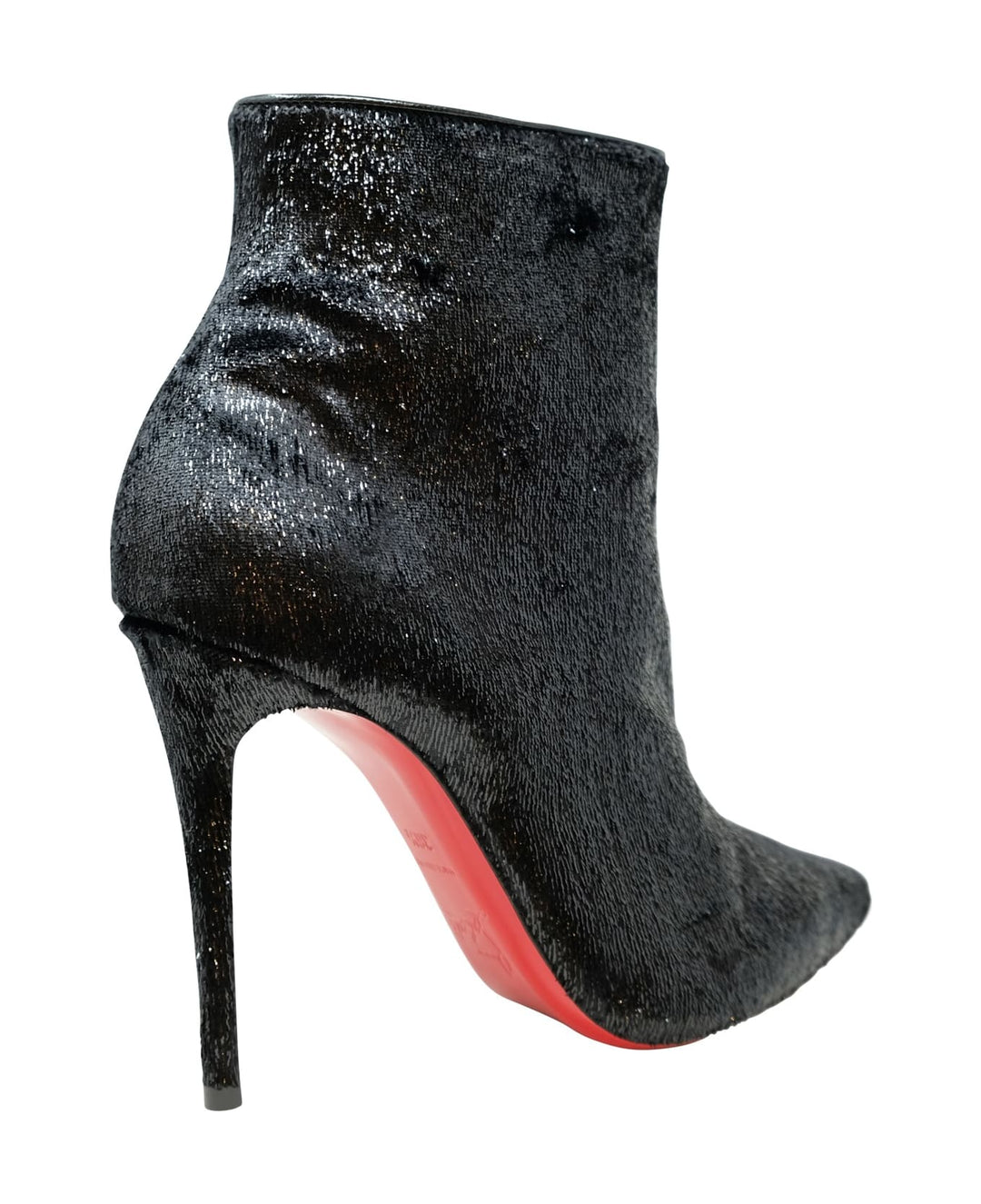 CHRISTIAN LOUBOUTIN VELOURS SO KATE 100 ANKLE BOOTS