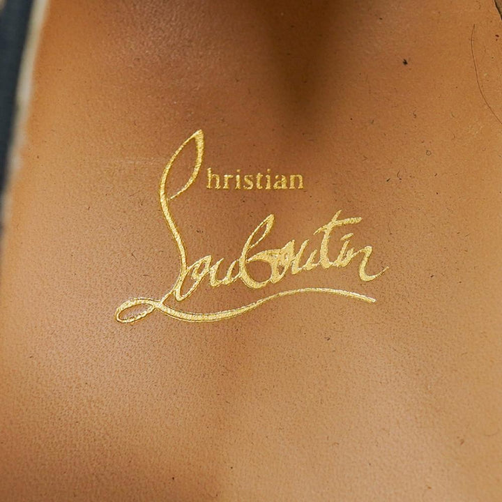 CHRISTIAN LOUBOUTIN PATENT PIK BOAT MEN&