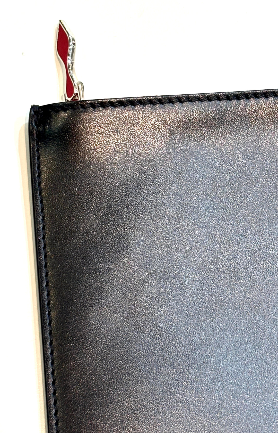 LOUBOUTIN CALFSKIN LEATHER CABATA POCHETTE WRISTLET