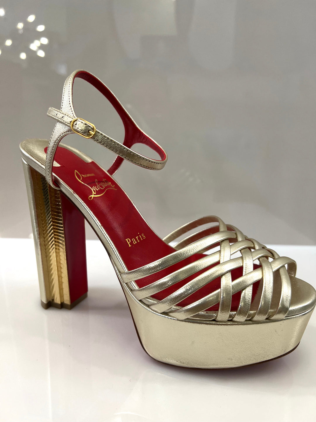 CHRISTIAN LOUBOUTIN COLUNA GIRL SAHARA SANDALS