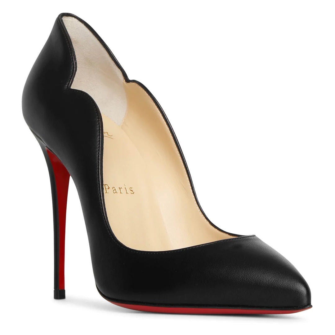 CHRISTIAN LOUBOUTIN HOT CHIC 100 NAPPA LEATHER PUMPS