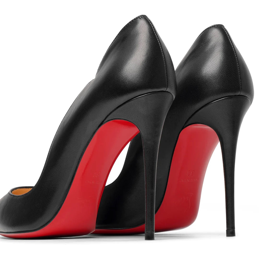 CHRISTIAN LOUBOUTIN HOT CHIC 100 NAPPA LEATHER PUMPS