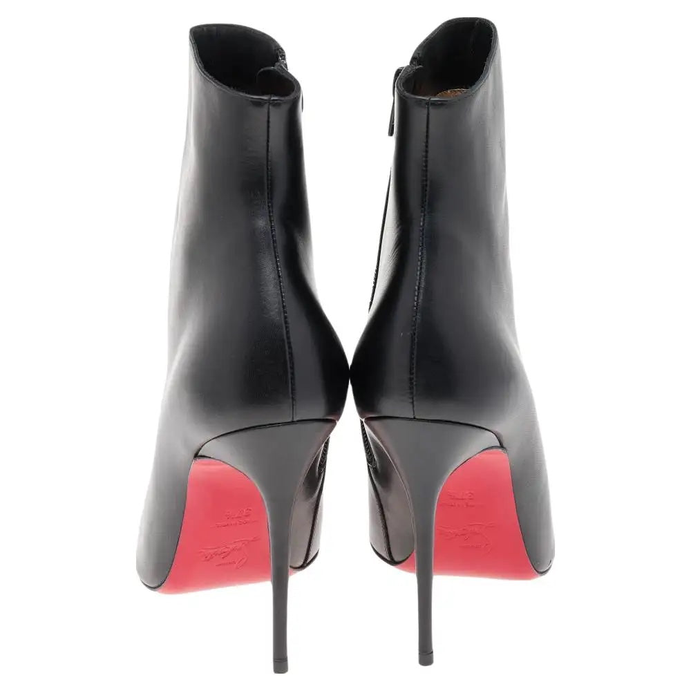 CHRISTIAN LOUBOUTIN CALAMIJANE POINTED TOE LEATHER BOOTIES