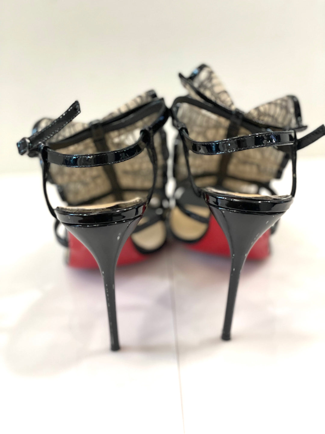 CHRISTIAN LOUBOUTIN FORTITIA HEELED SANDALS