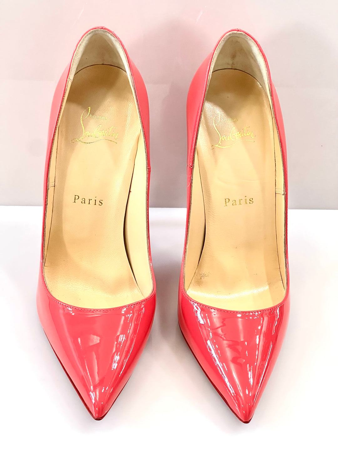 CHRISTIAN LOUBOUTIN SO KATE 120 PATENT LEATHER PUMPS