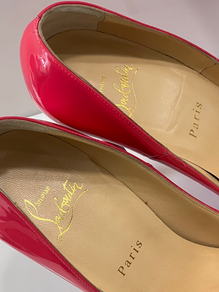 CHRISTIAN LOUBOUTIN SO KATE 120 PATENT LEATHER PUMPS
