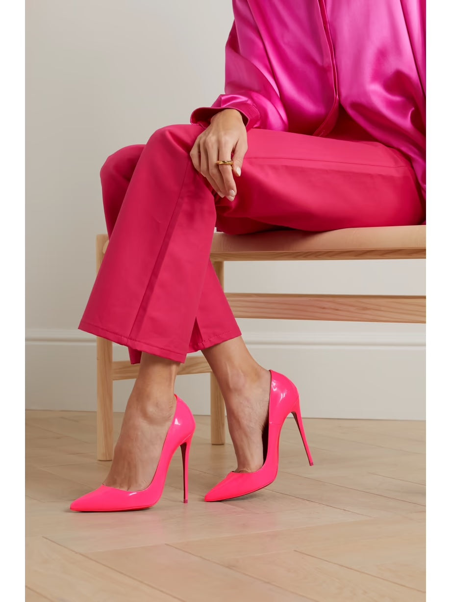 CHRISTIAN LOUBOUTIN SO KATE 120 PATENT LEATHER PUMPS