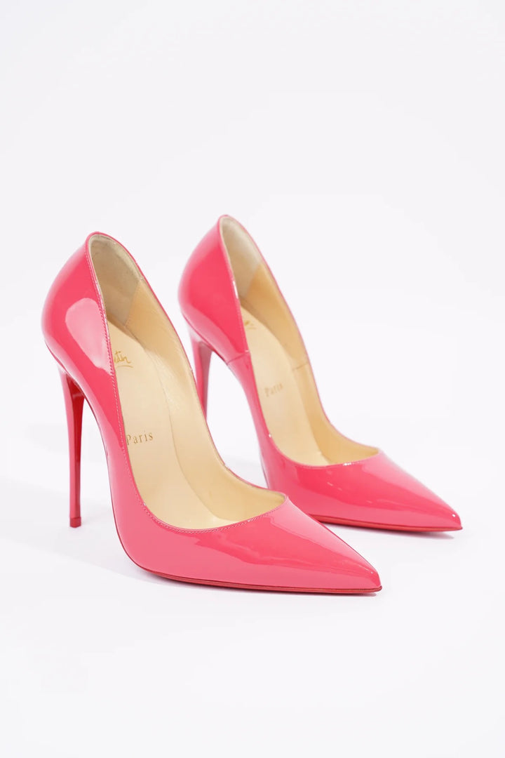 CHRISTIAN LOUBOUTIN SO KATE 120 PATENT LEATHER PUMPS