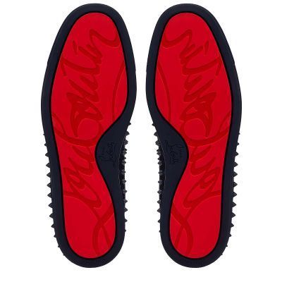 CHRISTIAN LOUBOUTIN STUDDED SPIKE PIK BOAT LOAFERS