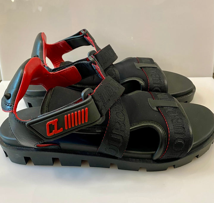 CHRISTIAN LOUBOUTIN VELCRISSIMO SANDALS
