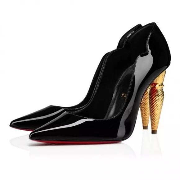 CHRISTIAN LOUBOUTIN HOT CHICK LIPCHICK 100 PUMPS