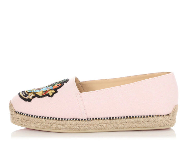 CHRISTIAN LOUBOUTIN CARIO LOUBI CANVAS ESPADRILLES