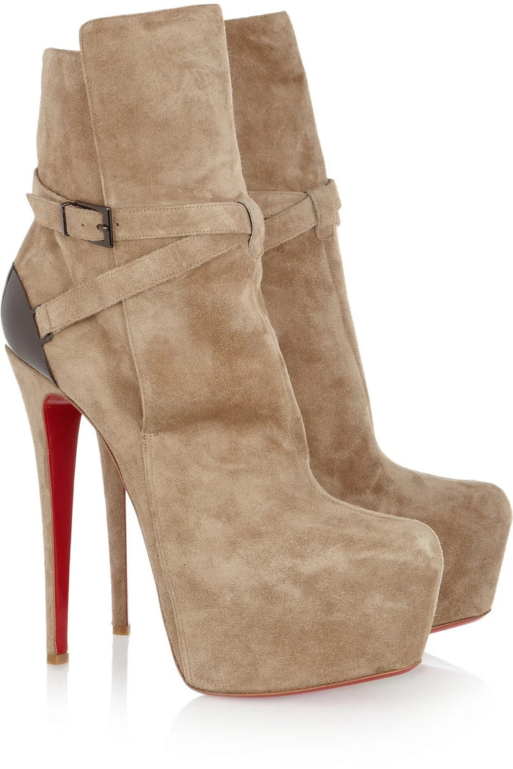 CHRISTIAN LOUBOUTIN EQUESTRIA 160 PLATFORM BOOTS