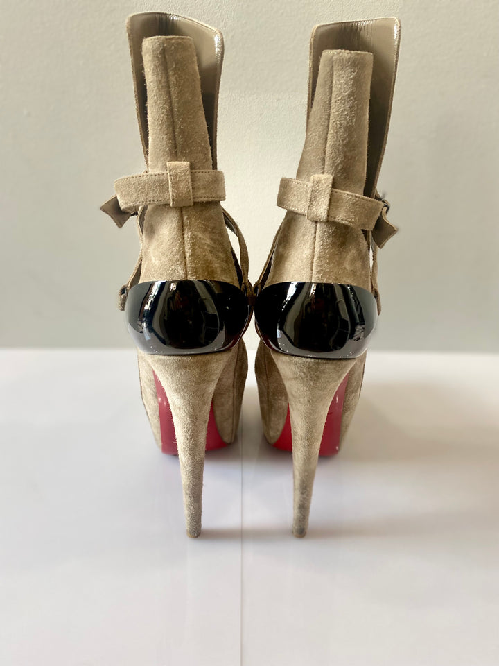 CHRISTIAN LOUBOUTIN EQUESTRIA 160 PLATFORM BOOTS