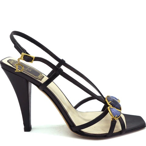CHRISTIAN DIOR JEWELED PIEDRA SANDALS