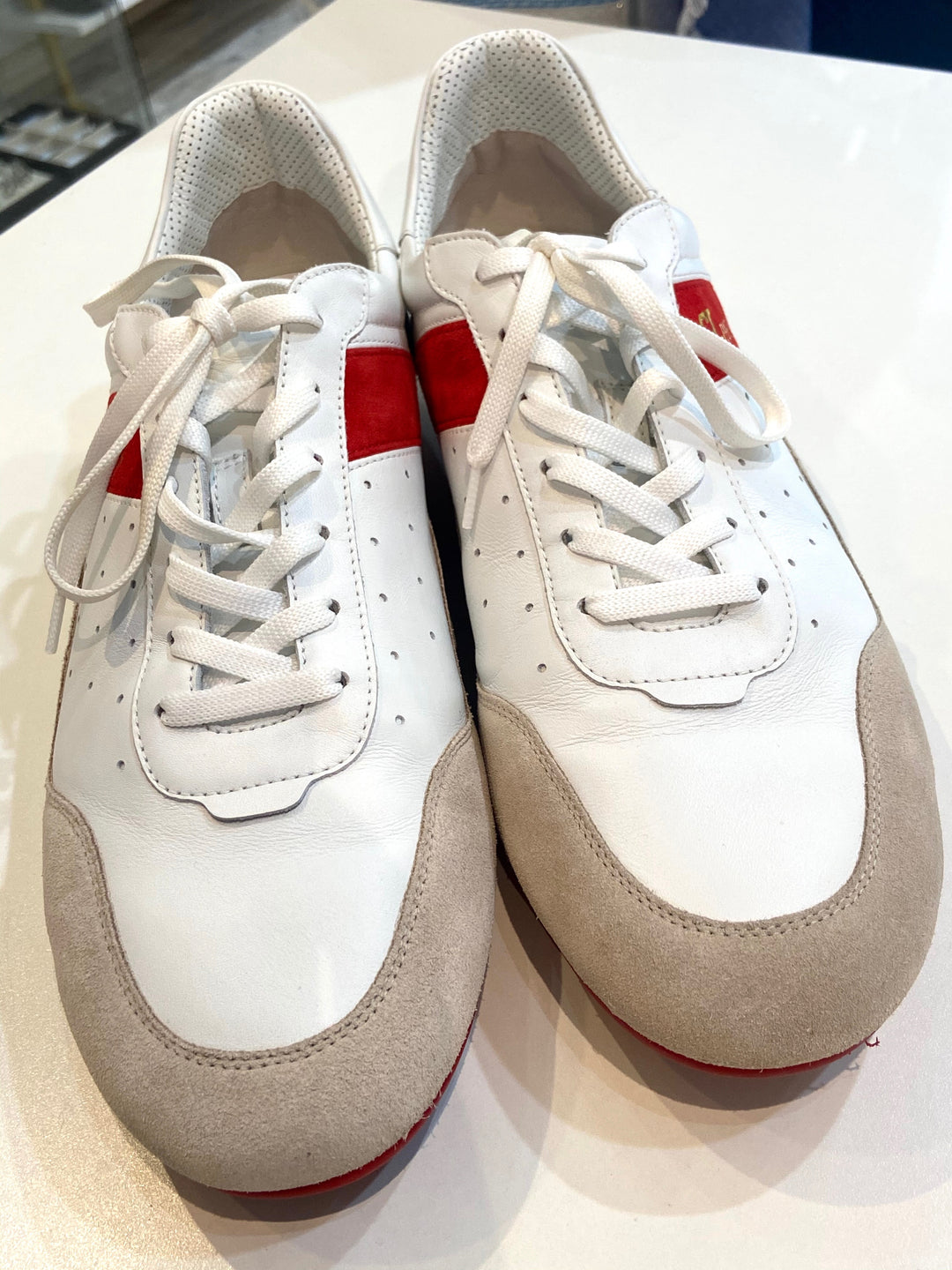 CHRISTIAN LOUBOUTIN MY K LOW DONNA LEATHER SNEAKERS
