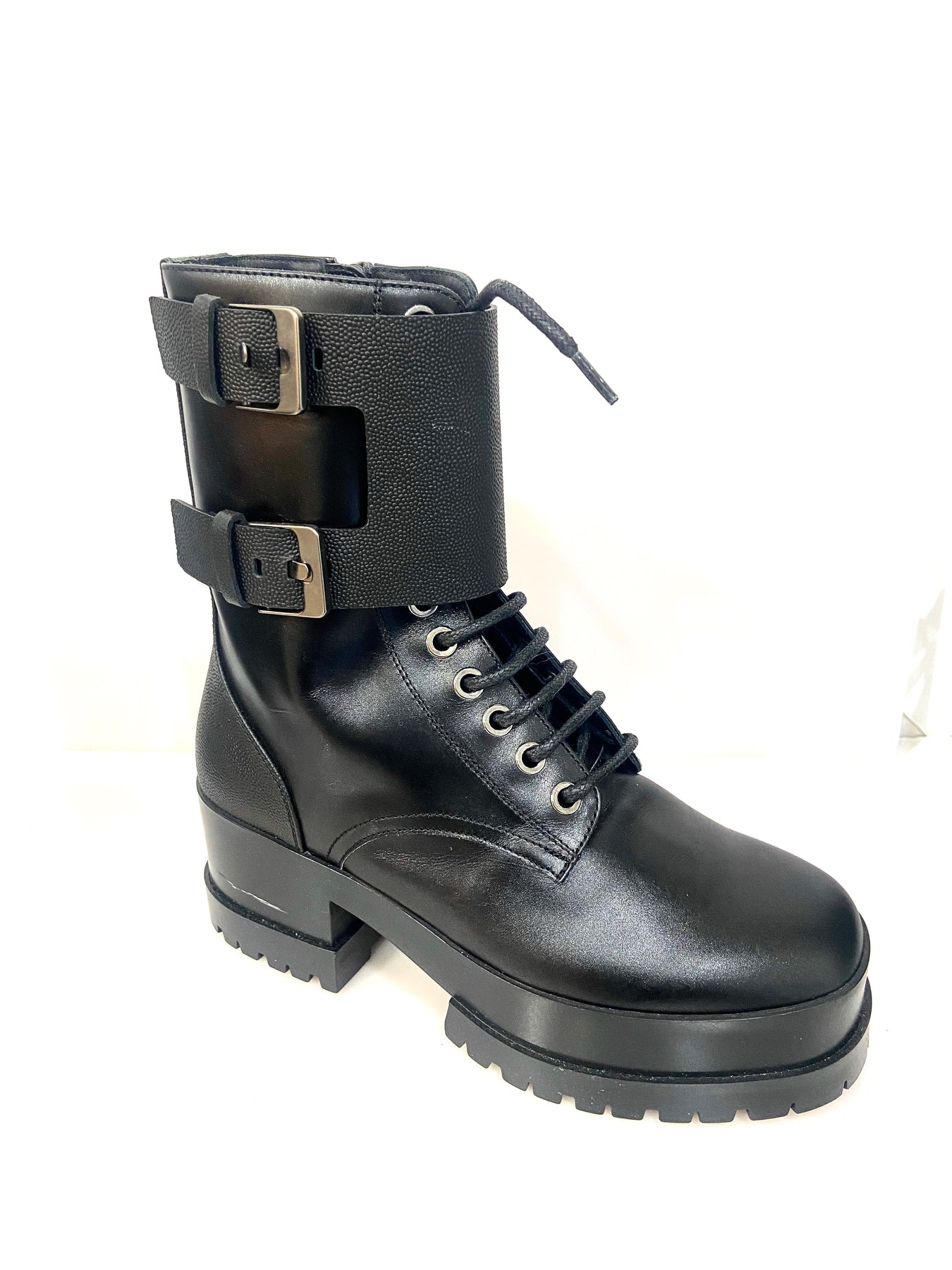 ROBERT CLERGERIE WILLY ROUND TOE PLATFORM COMBAT BOOTS – Caroline's ...