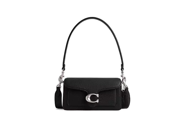 COACH CHAIN TABBY CALFSKIN LEATHER SHOULDER BAG