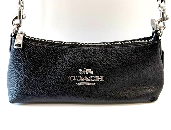 COACH PEBBLED CALFSKIN LEATHER CHARLOTTE BAG