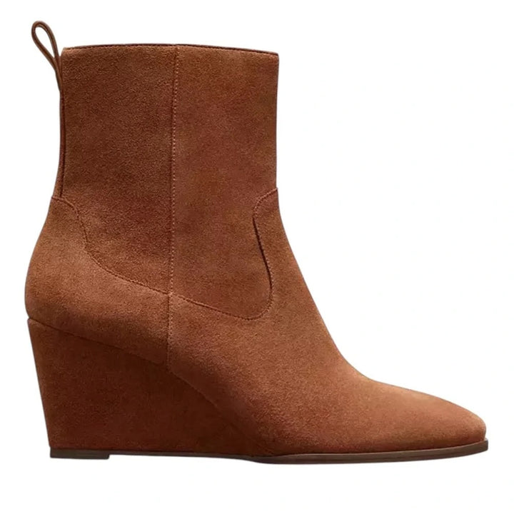 COACH JOSEPHINE WEDGE HEEL SUEDE BOOTIES