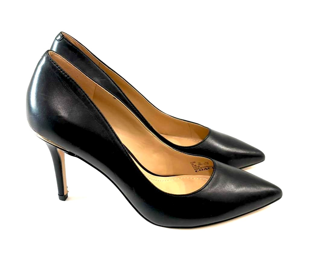 COACH WILEY LEATHER PUMPS