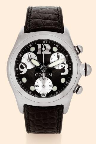 CORUM BUBBLE CHRONOGRAPH QUARTZ WATCH-BLACK
