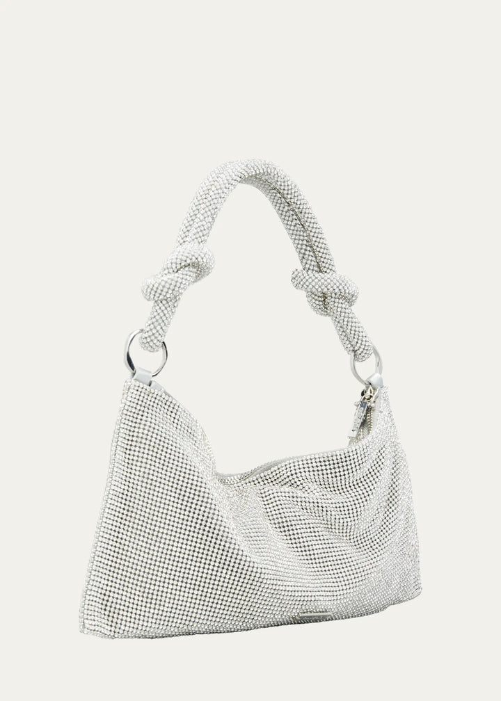 CULT GAIA HERA RHINESTONE KNOTTED EMBELLISHED HANDBAG