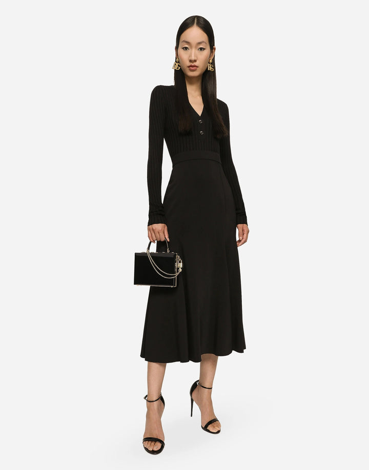 DOLCE &amp; GABBANA PATENT LEATHER BOX BAG