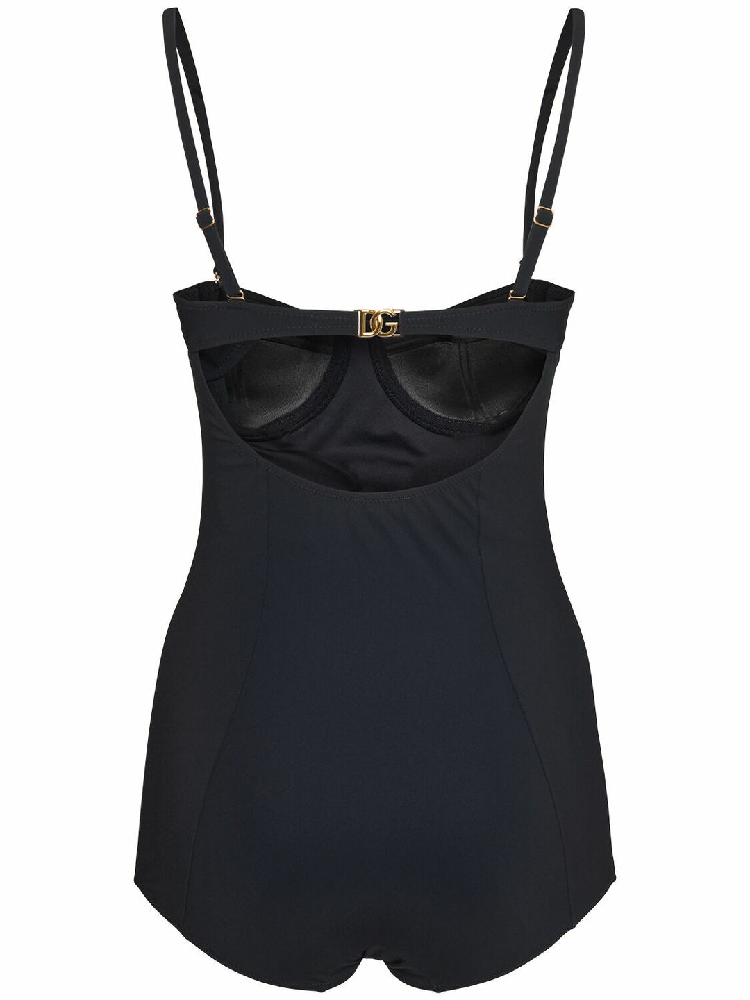 DOLCE &amp; GABBANA CUTOUT UNDERWIRED ONE-PIECE SWIMSUIT