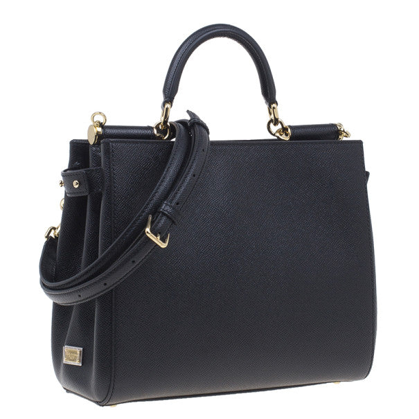 DOLCE &amp; GABBANA DAUPHINE MISS SICILY MEDIUM SHOPPER TOTE BAG