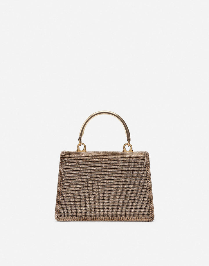 DOLCE &amp; GABBANA DEVOTION RHINESTONE CHAIN BAG