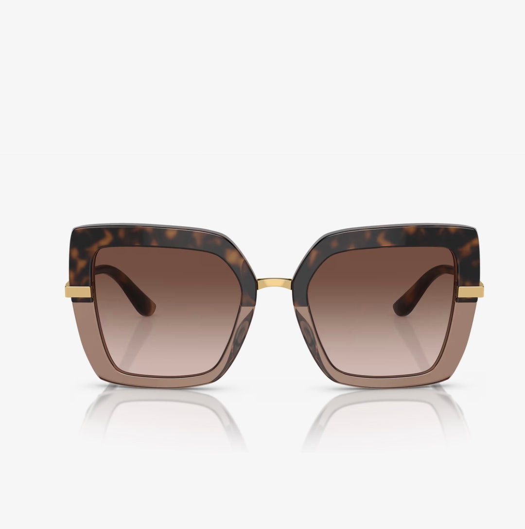 DOLCE &amp; GABBANA DG4373 TOP HAVANA TORTOISESHELL SUNGLASSES