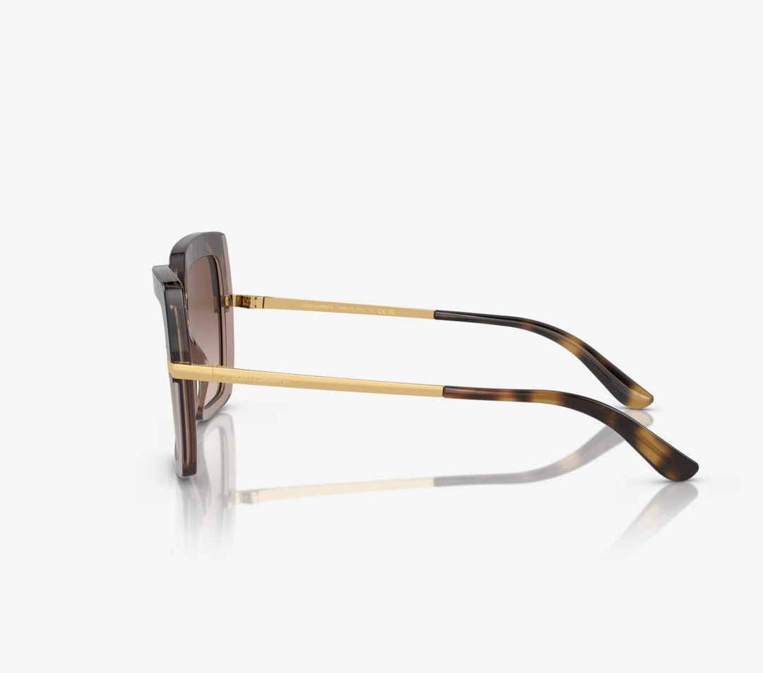 DOLCE &amp; GABBANA DG4373 TOP HAVANA TORTOISESHELL SUNGLASSES