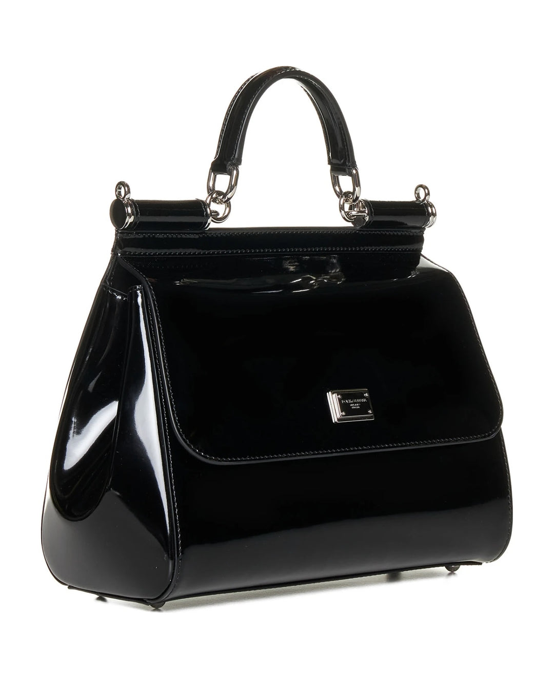 D &amp; G POLISHED CALFSKIN LARGE SICILY BAG