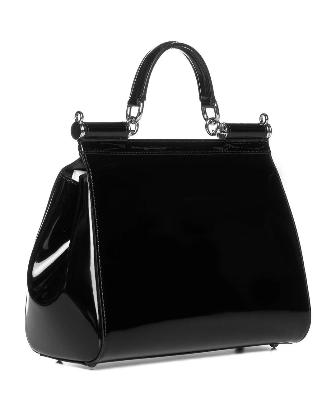 D &amp; G POLISHED CALFSKIN LARGE SICILY BAG