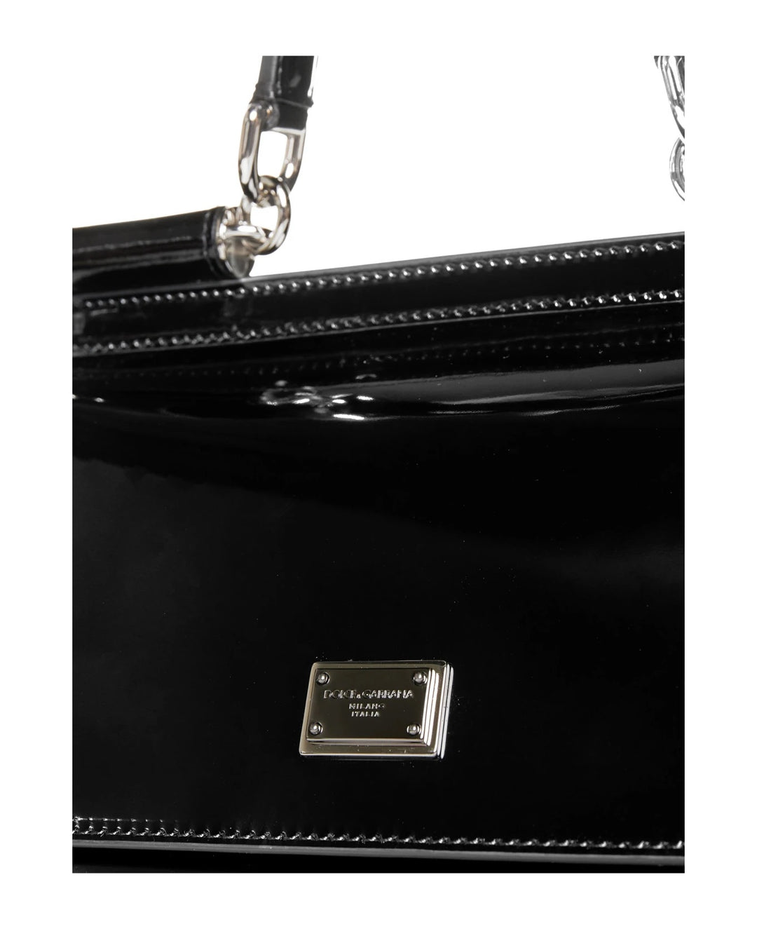 D &amp; G POLISHED CALFSKIN LARGE SICILY BAG
