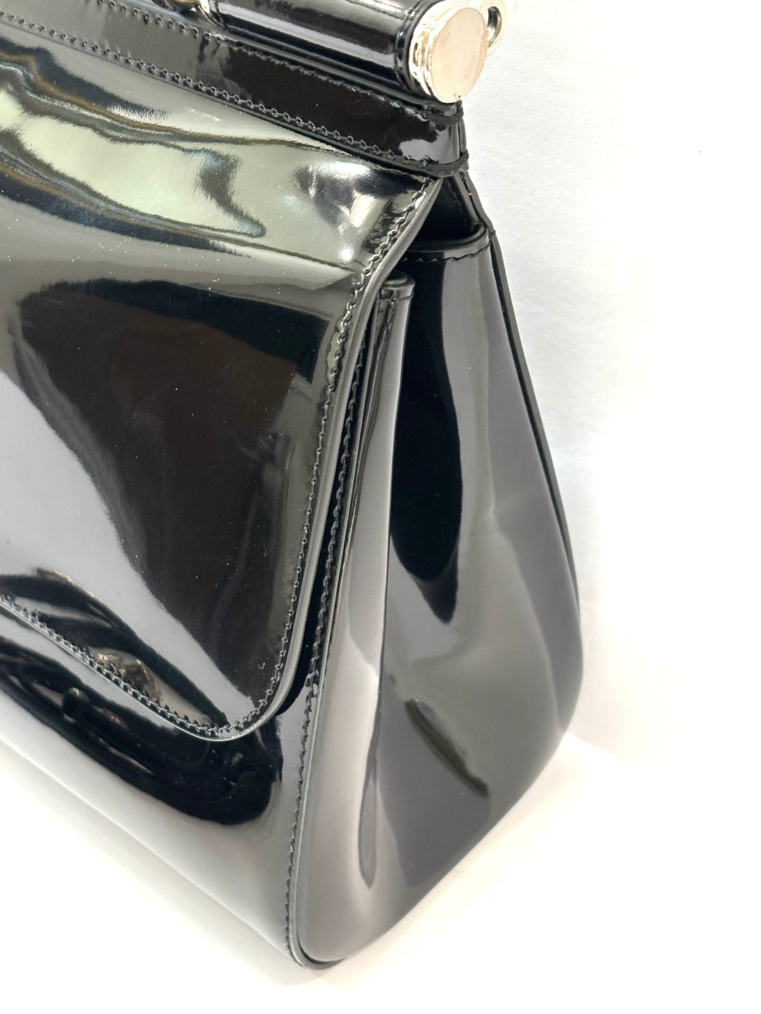 D &amp; G POLISHED CALFSKIN LARGE SICILY BAG