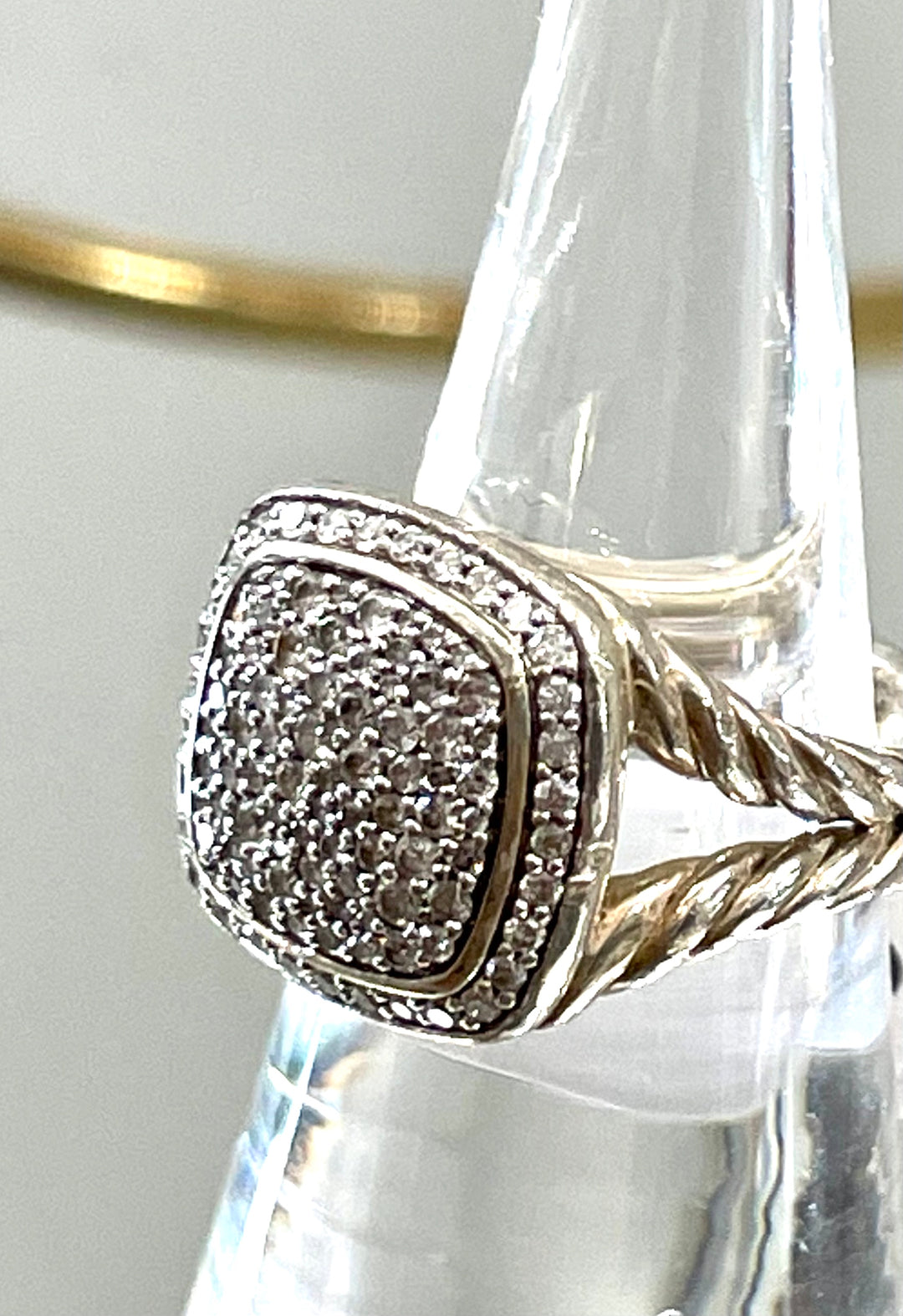 DAVID YURMAN ALBION® STERLING SILVER PAVE DIAMONDS RING