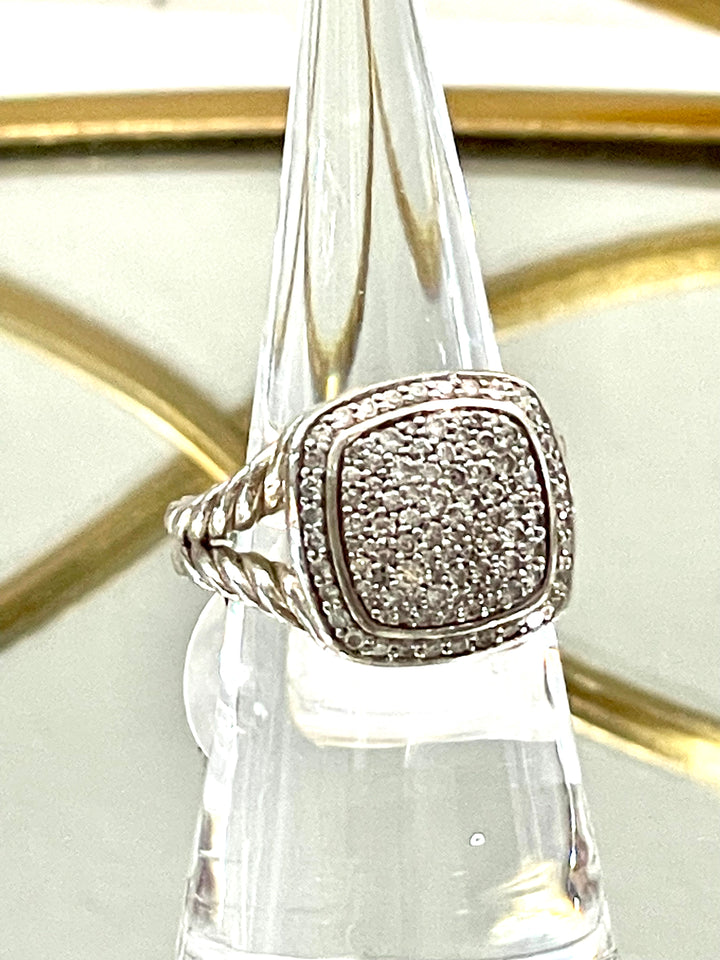 DAVID YURMAN ALBION® STERLING SILVER PAVE DIAMONDS RING