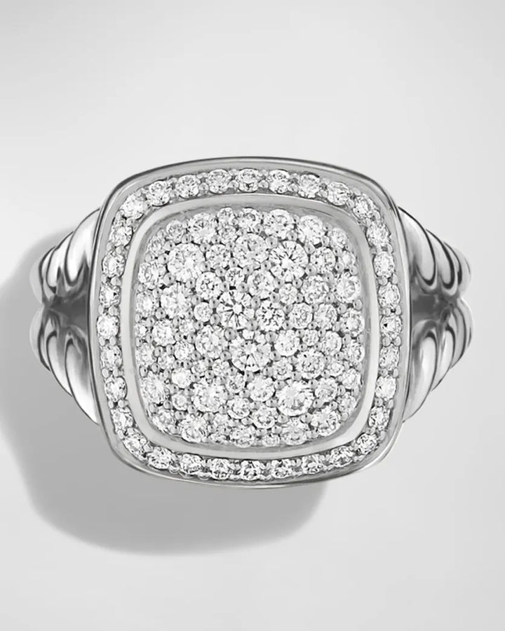 DAVID YURMAN ALBION® STERLING SILVER PAVE DIAMONDS RING